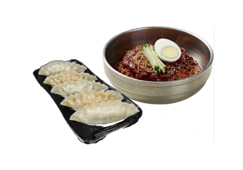 비빔냉면만두세트